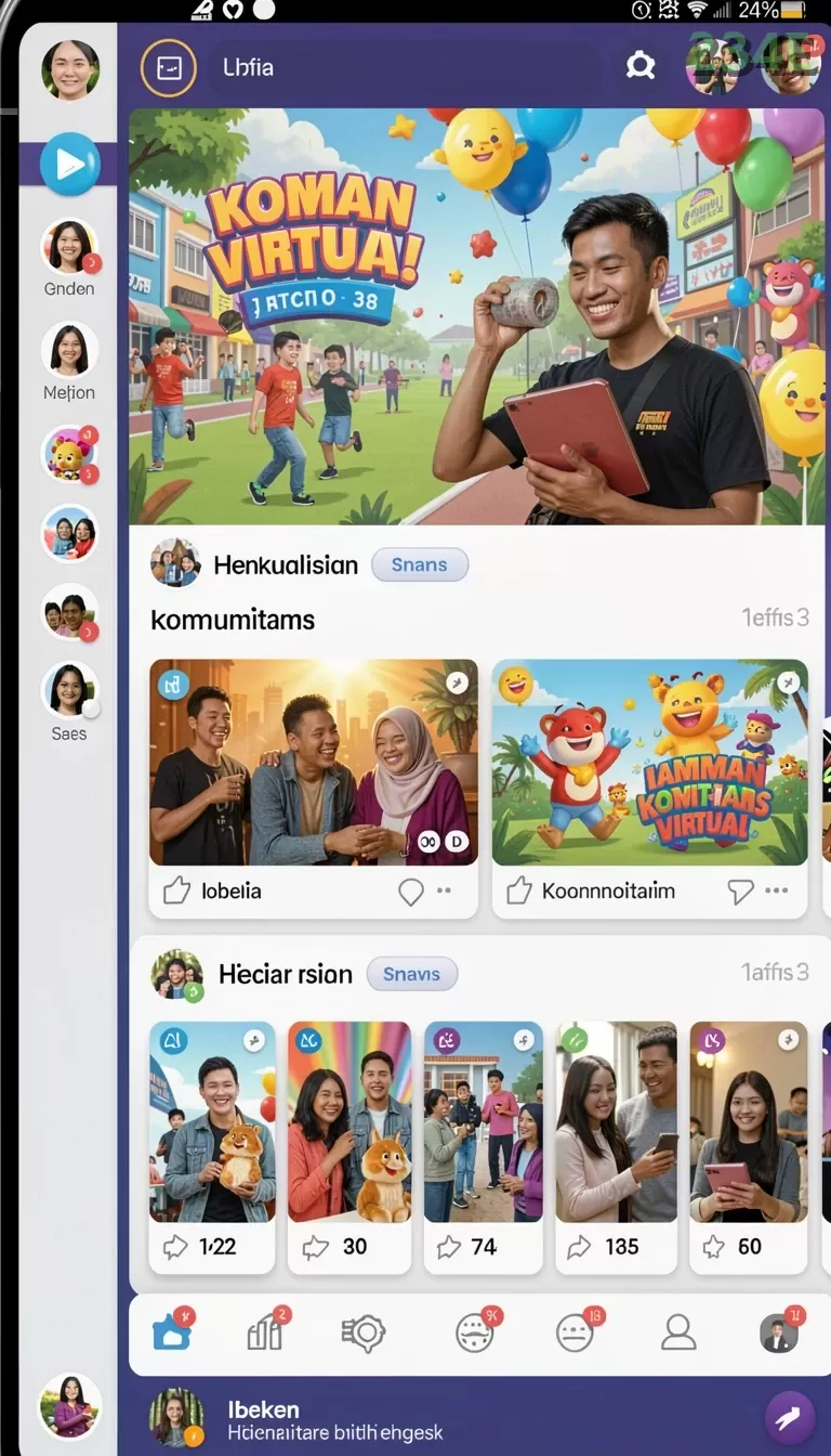 Cuplikan layar GEMS365 — halaman utama