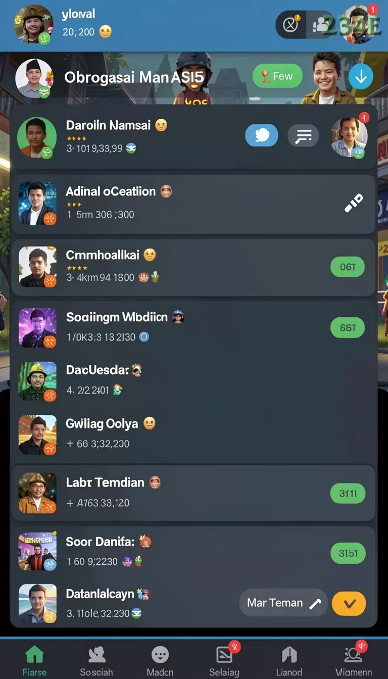 Cuplikan layar SUNDA777 — aktivitas